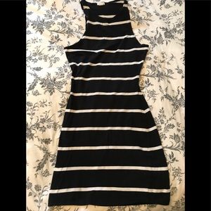 🌸2/$20🌸Black and White Striped Bodycon Dress
